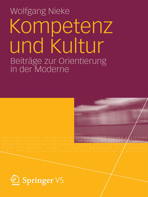 cover image of Kompetenz und Kultur